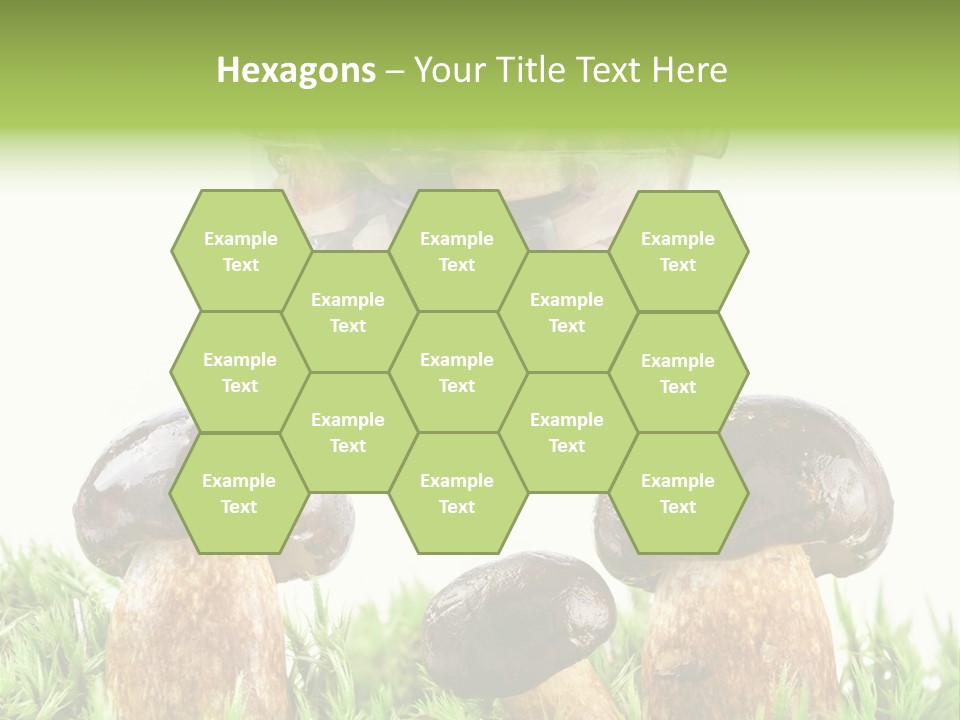 White Cap Dish PowerPoint Template