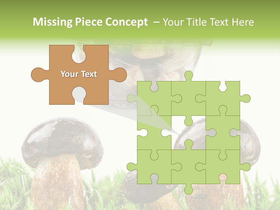 White Cap Dish PowerPoint Template