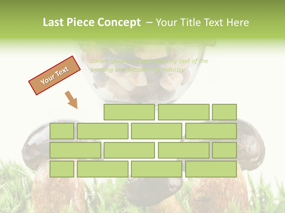 White Cap Dish PowerPoint Template