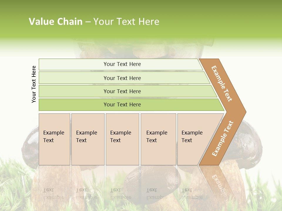 White Cap Dish PowerPoint Template