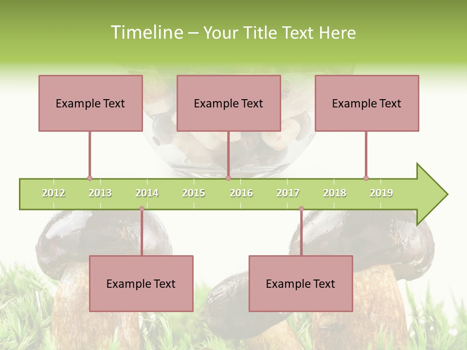 White Cap Dish PowerPoint Template