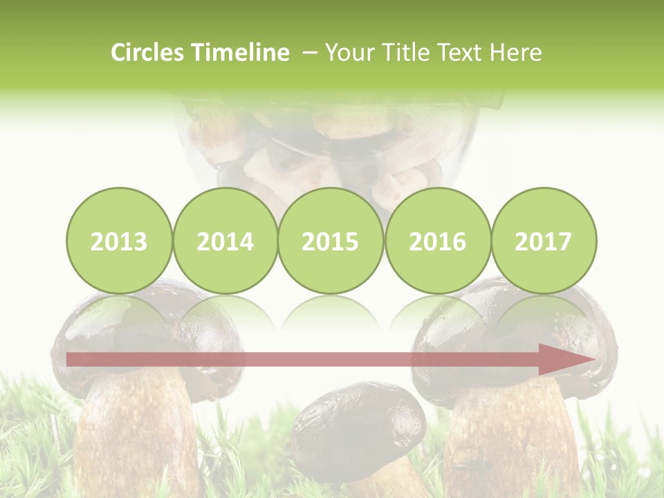 White Cap Dish PowerPoint Template