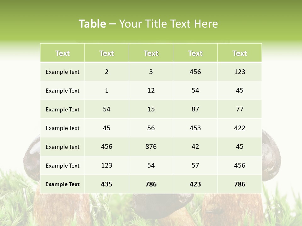 White Cap Dish PowerPoint Template