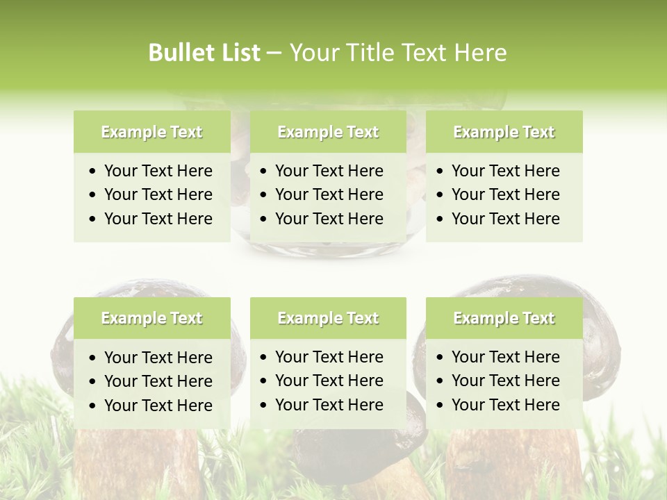 White Cap Dish PowerPoint Template