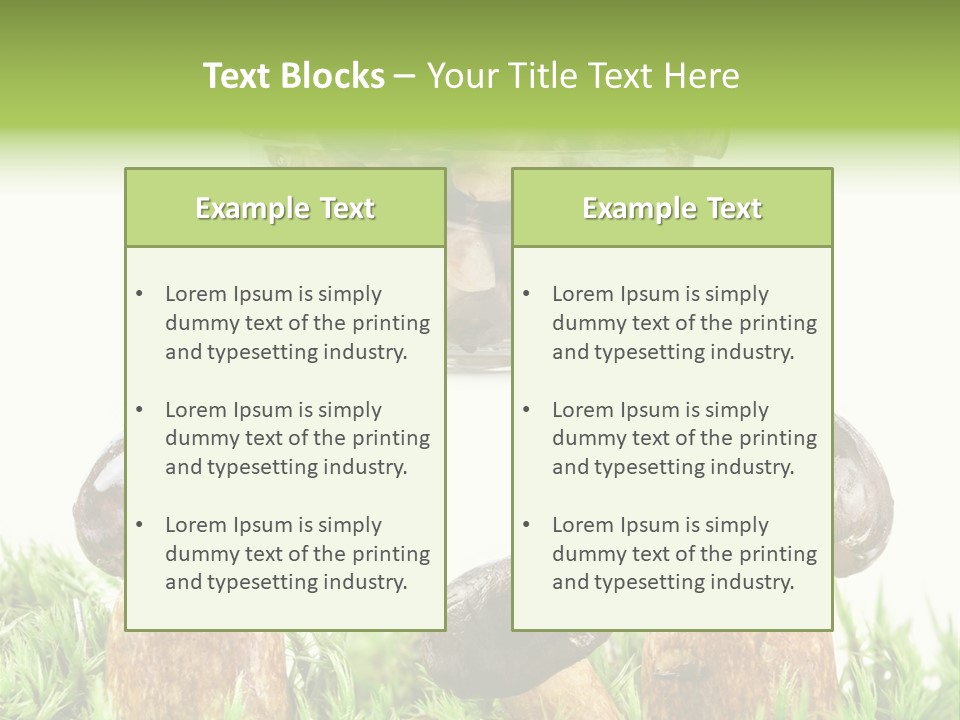 White Cap Dish PowerPoint Template