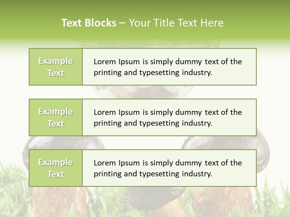 White Cap Dish PowerPoint Template