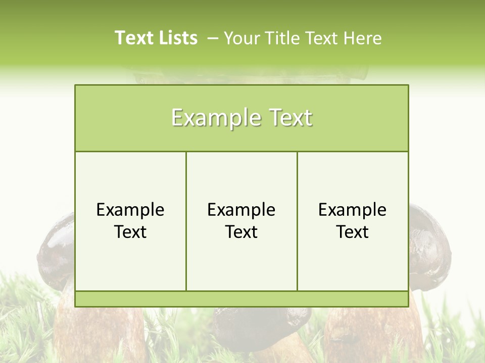 White Cap Dish PowerPoint Template