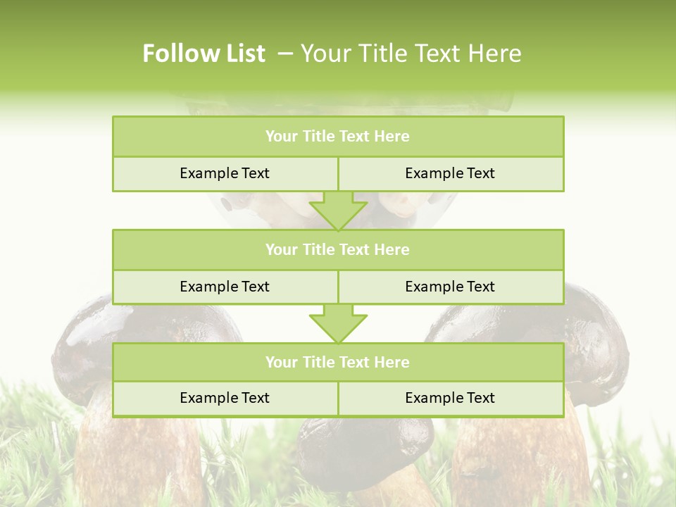 White Cap Dish PowerPoint Template