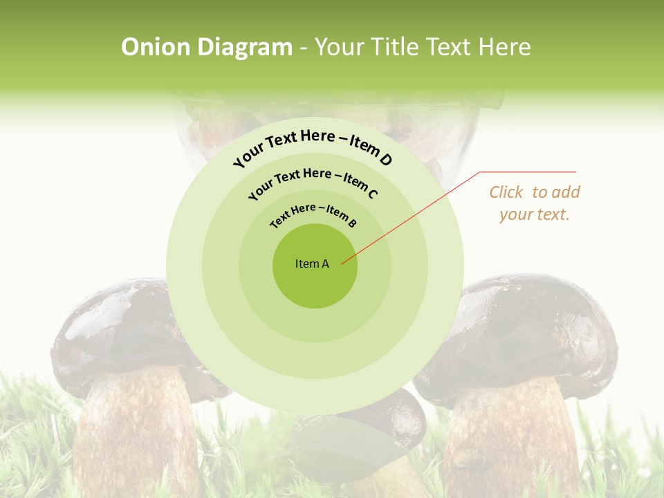 White Cap Dish PowerPoint Template