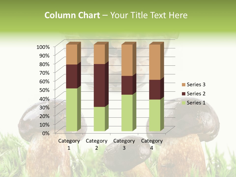 White Cap Dish PowerPoint Template