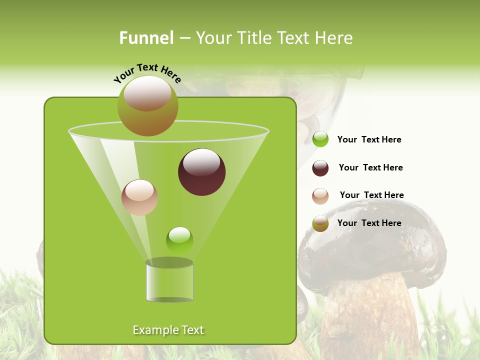 White Cap Dish PowerPoint Template