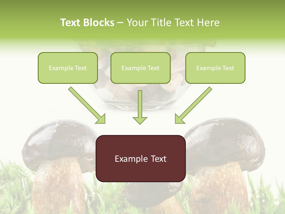 White Cap Dish PowerPoint Template