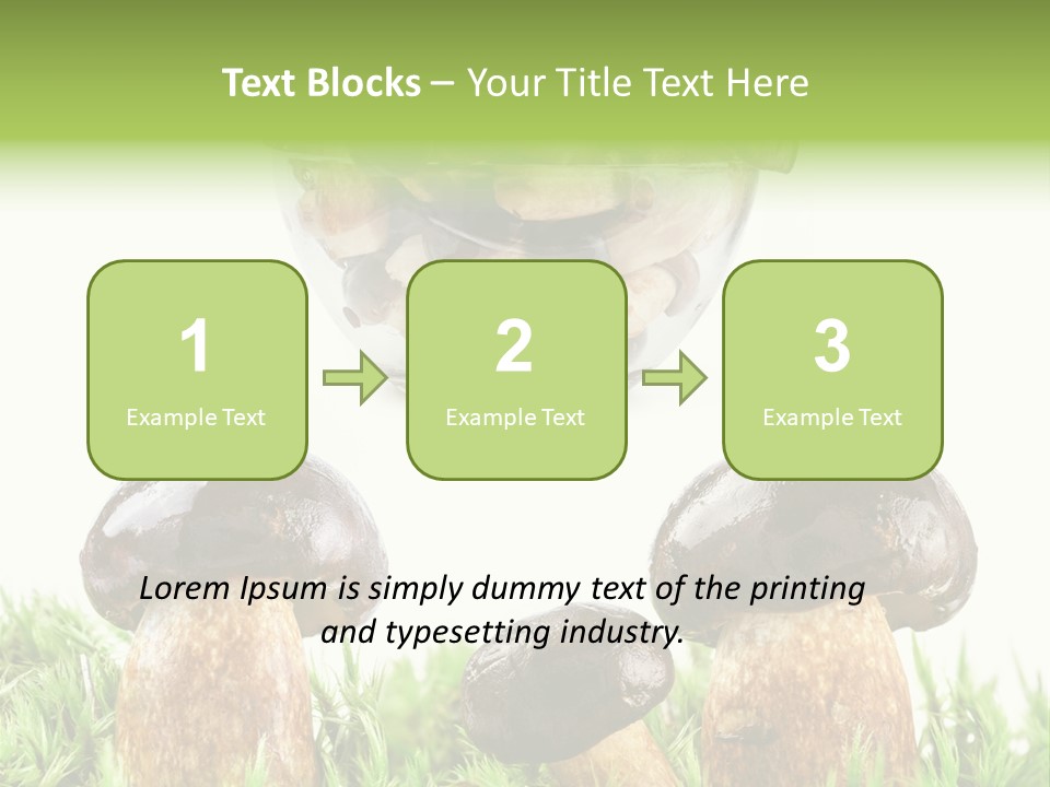 White Cap Dish PowerPoint Template