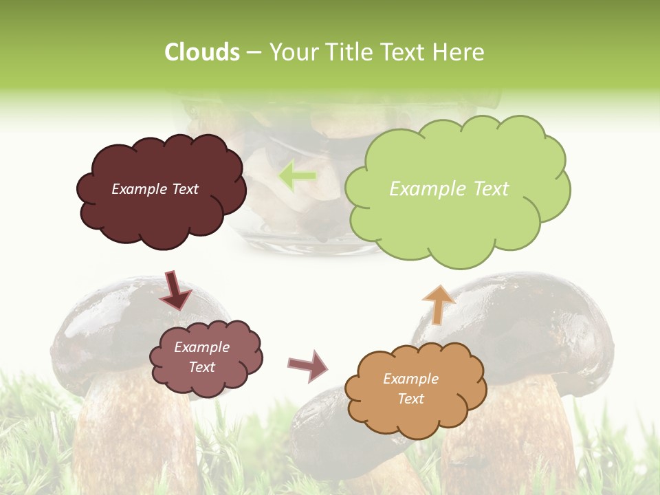 White Cap Dish PowerPoint Template