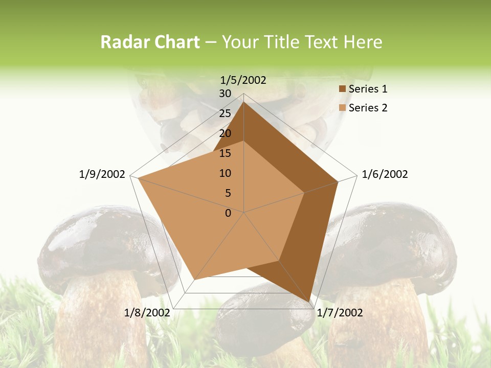 White Cap Dish PowerPoint Template