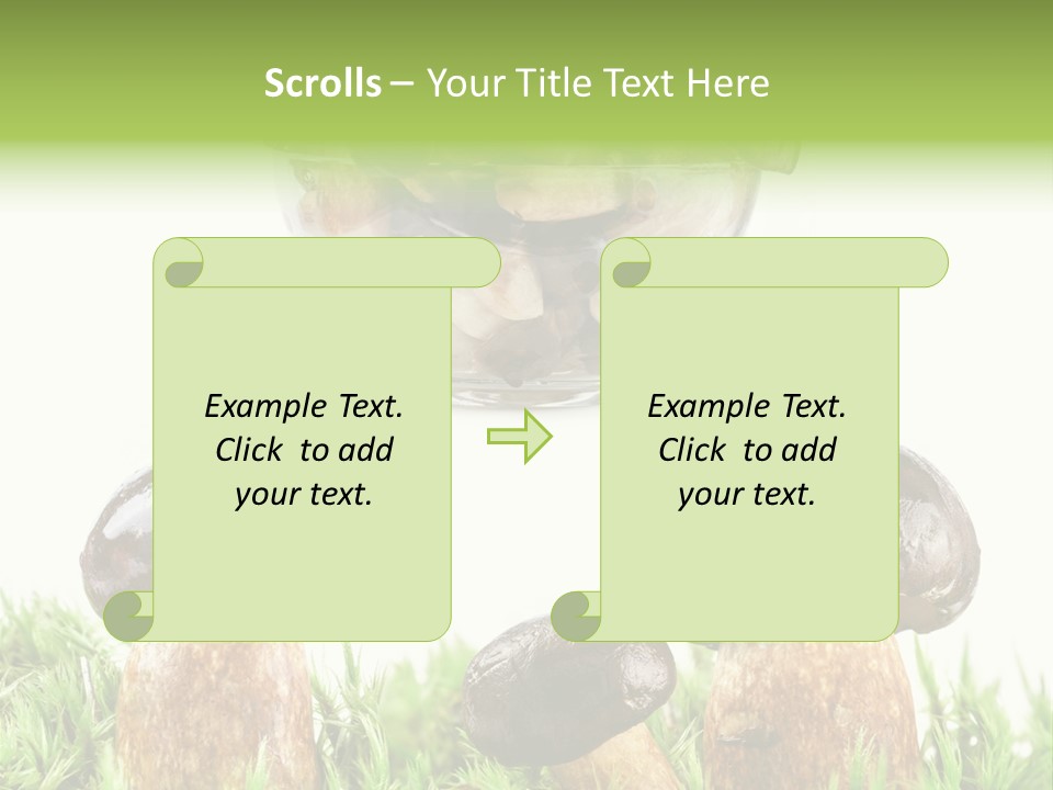 White Cap Dish PowerPoint Template