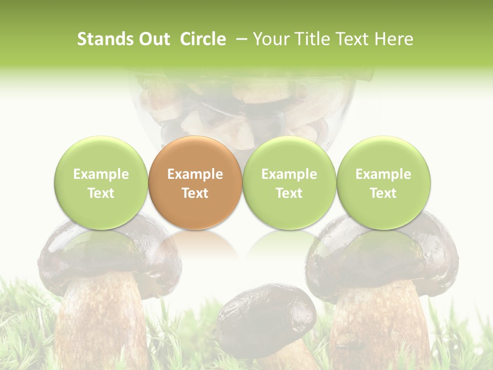 White Cap Dish PowerPoint Template