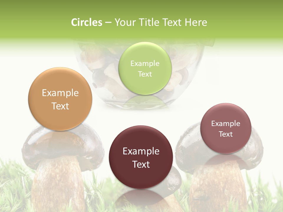White Cap Dish PowerPoint Template