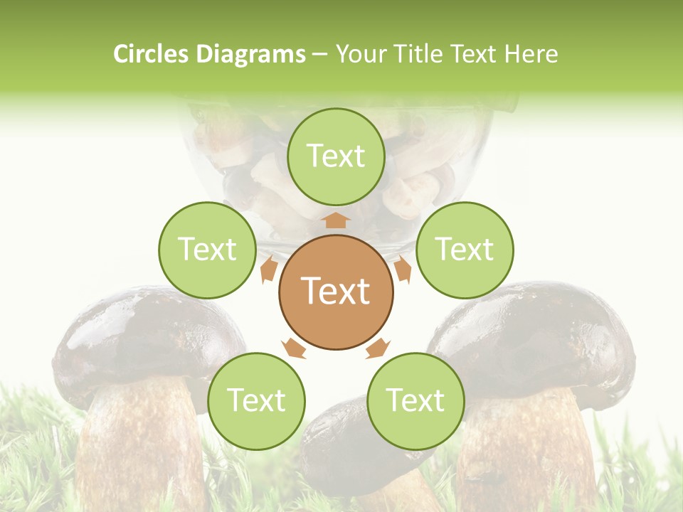 White Cap Dish PowerPoint Template