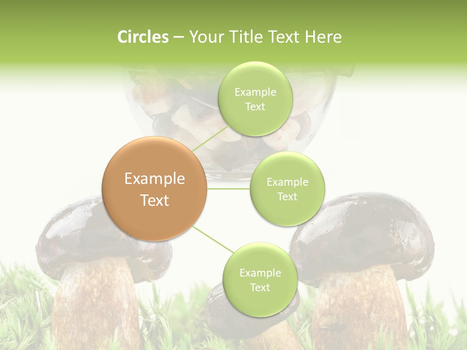 White Cap Dish PowerPoint Template