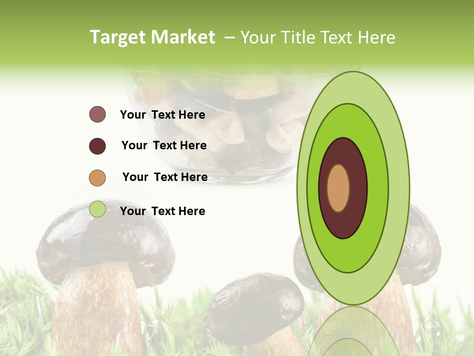White Cap Dish PowerPoint Template