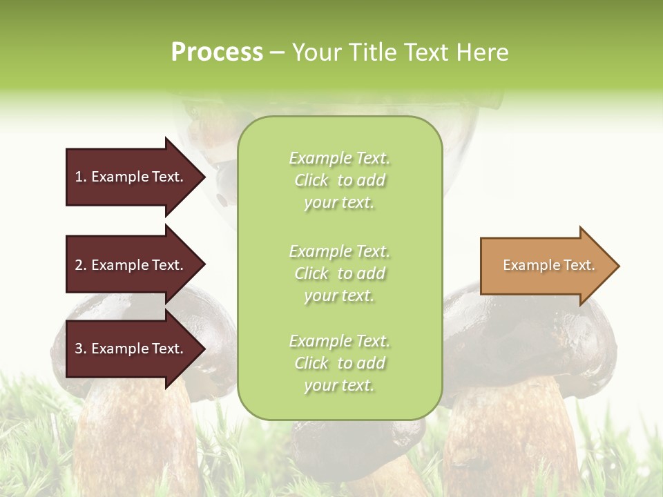 White Cap Dish PowerPoint Template