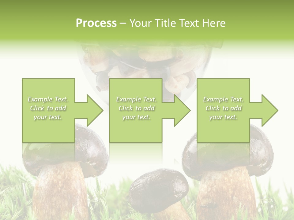White Cap Dish PowerPoint Template