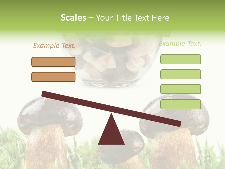 White Cap Dish PowerPoint Template