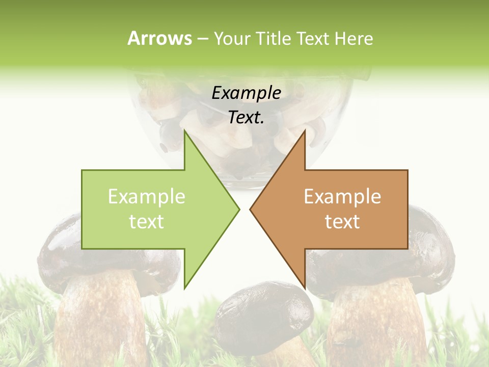 White Cap Dish PowerPoint Template