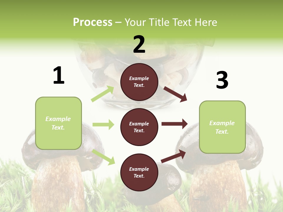 White Cap Dish PowerPoint Template