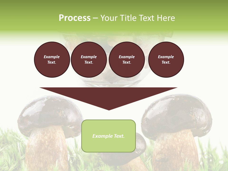 White Cap Dish PowerPoint Template