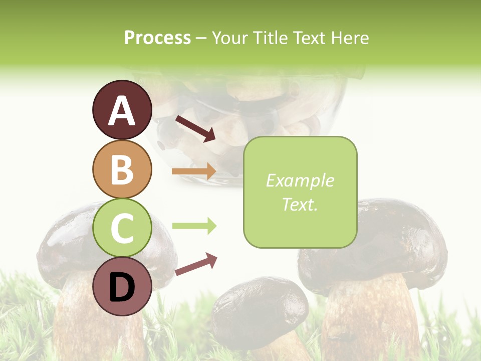 White Cap Dish PowerPoint Template