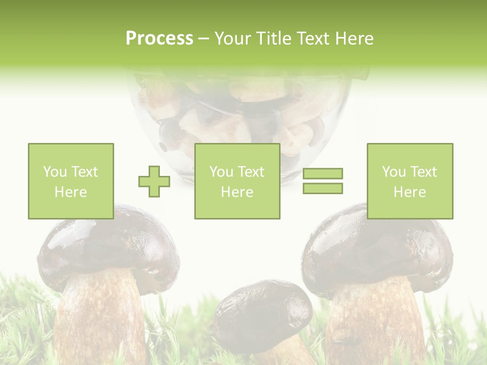 White Cap Dish PowerPoint Template