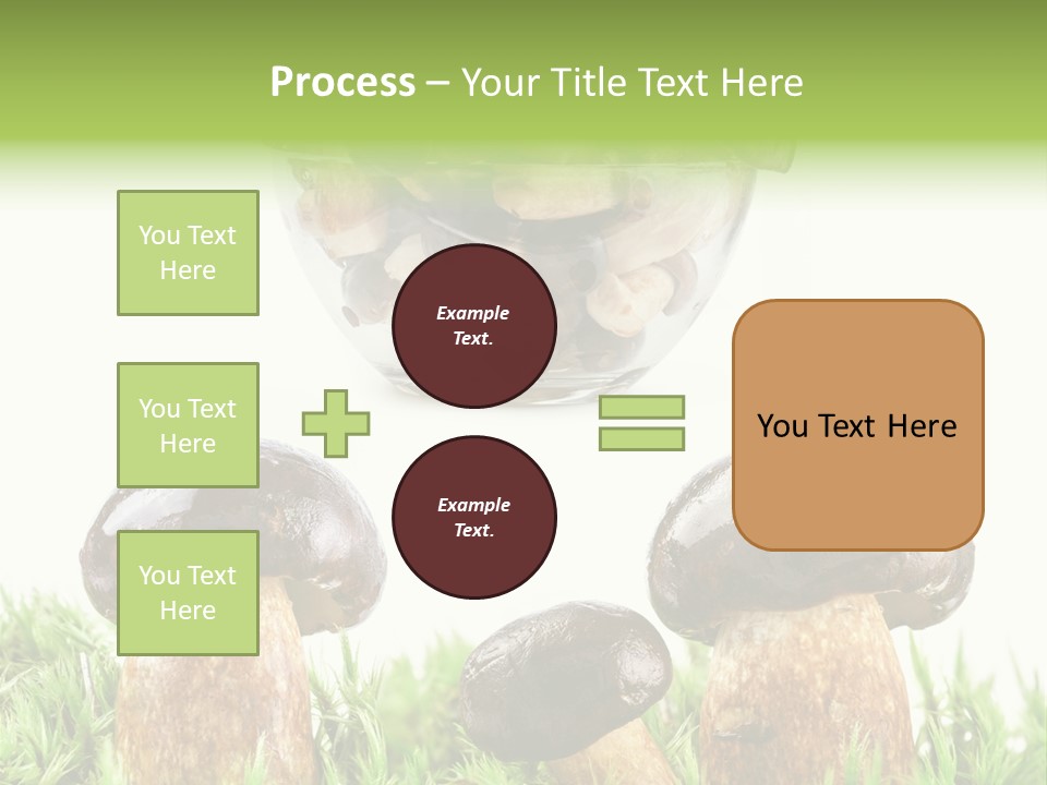 White Cap Dish PowerPoint Template