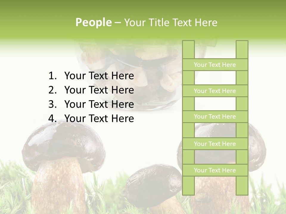 White Cap Dish PowerPoint Template