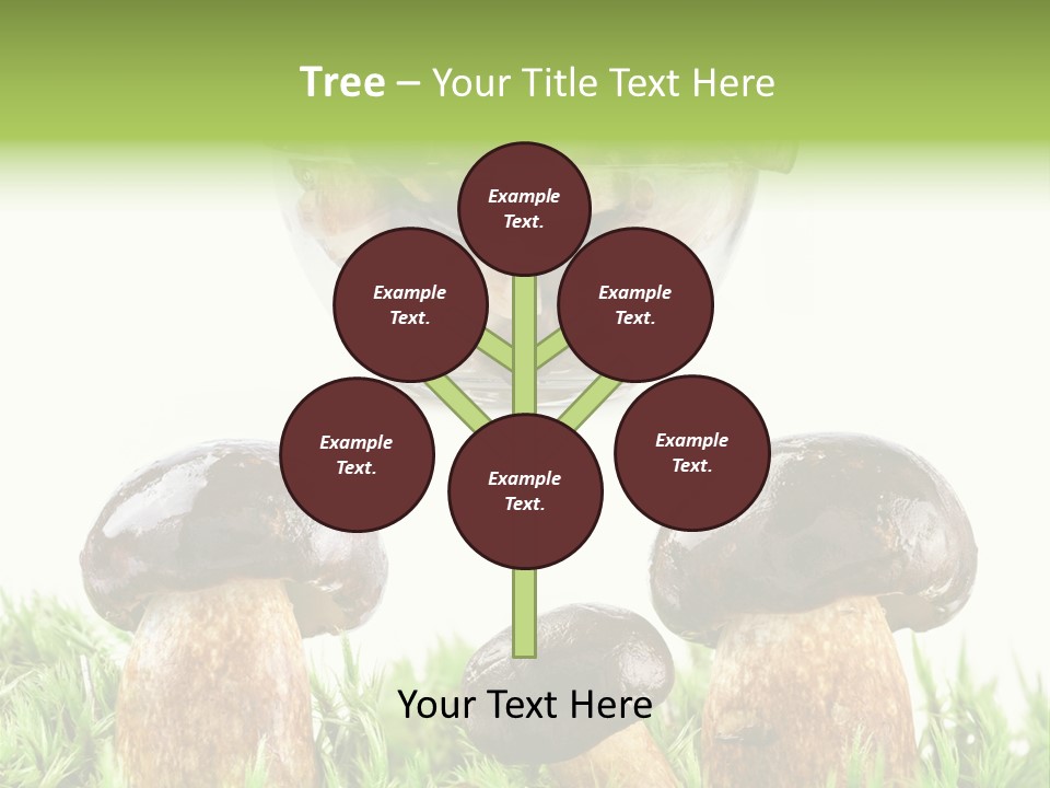 White Cap Dish PowerPoint Template