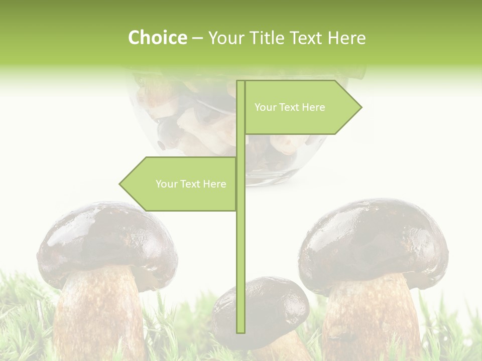 White Cap Dish PowerPoint Template