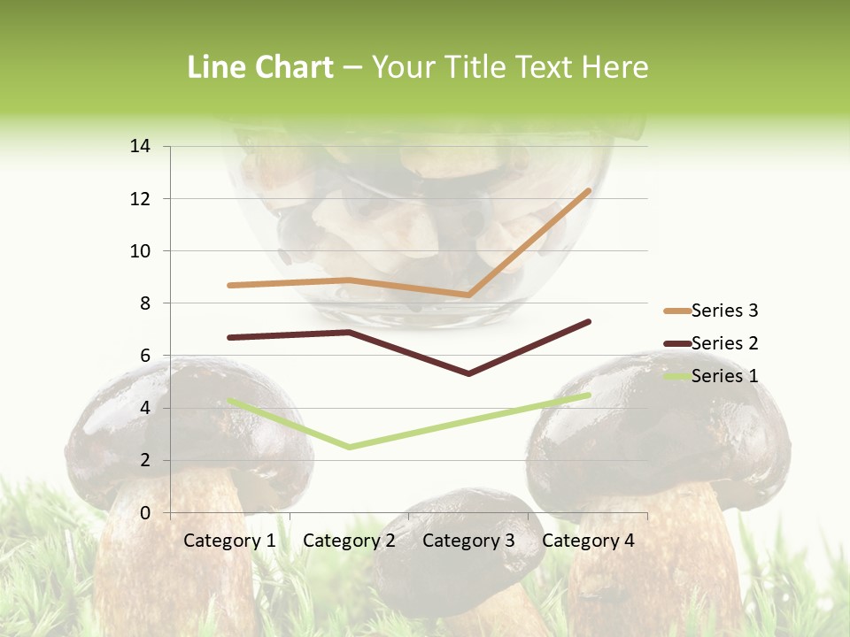 White Cap Dish PowerPoint Template