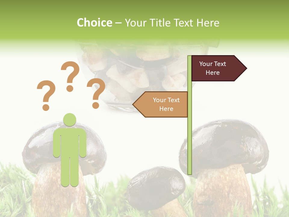 White Cap Dish PowerPoint Template