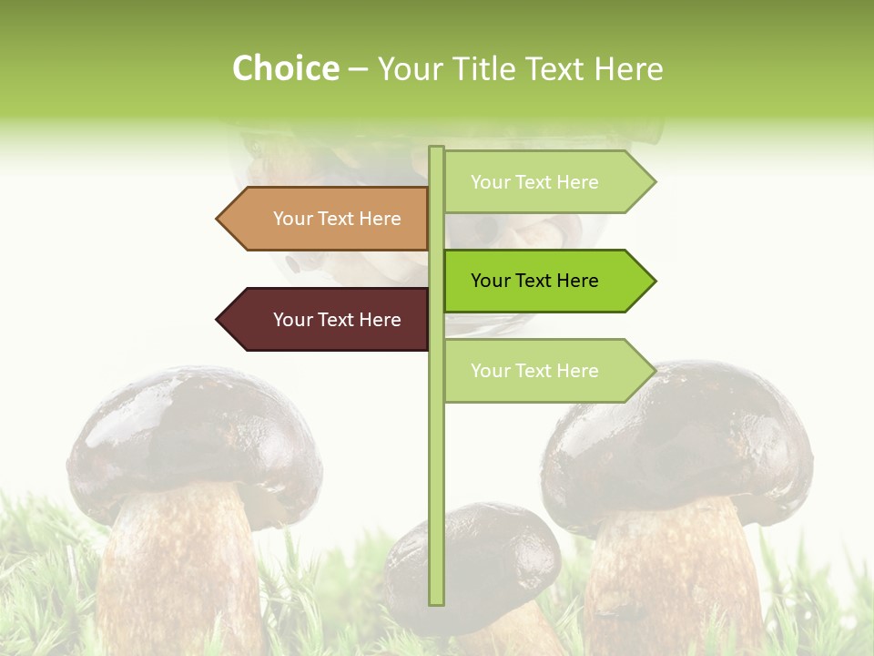 White Cap Dish PowerPoint Template