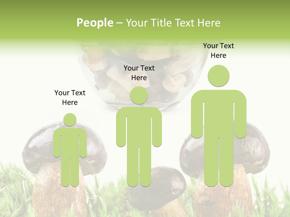 White Cap Dish PowerPoint Template