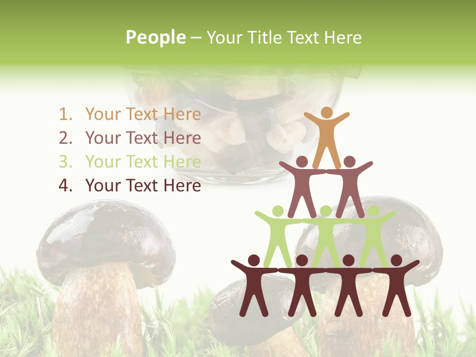 White Cap Dish PowerPoint Template