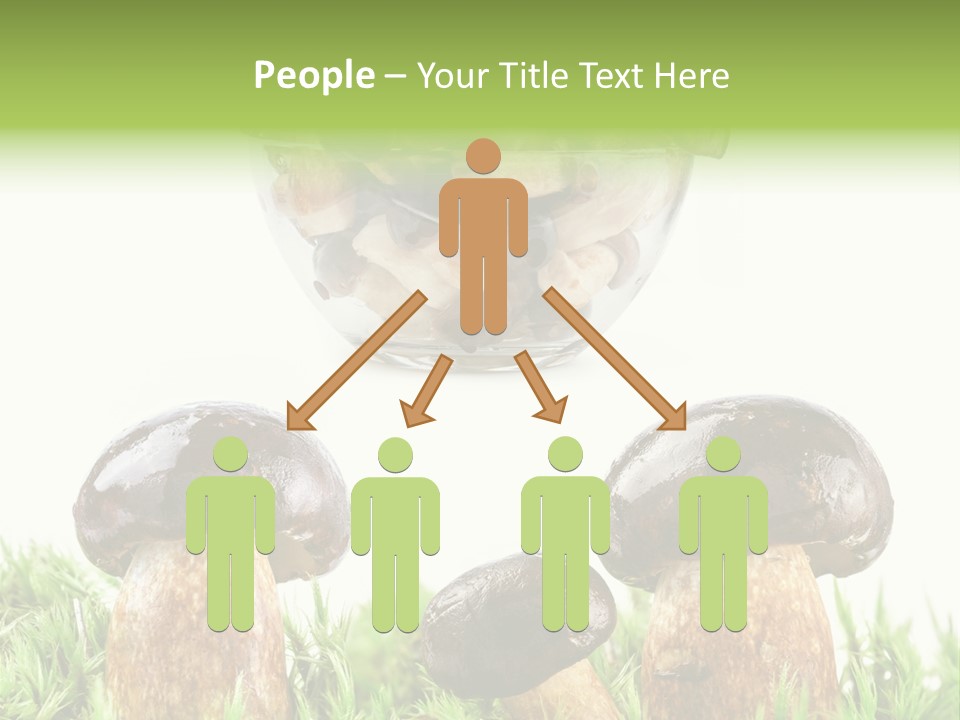 White Cap Dish PowerPoint Template