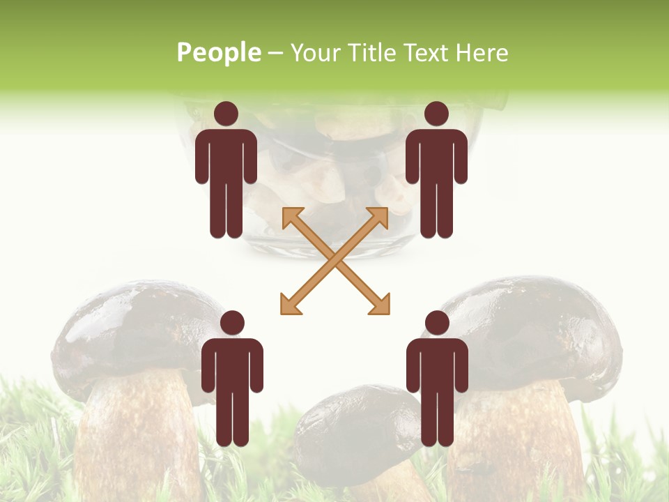 White Cap Dish PowerPoint Template