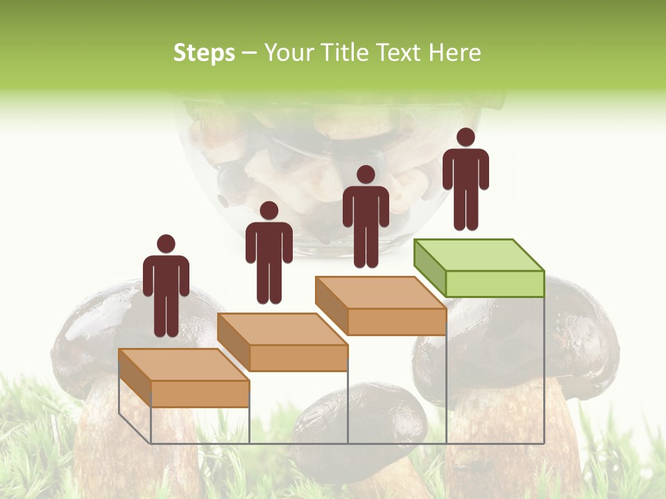 White Cap Dish PowerPoint Template