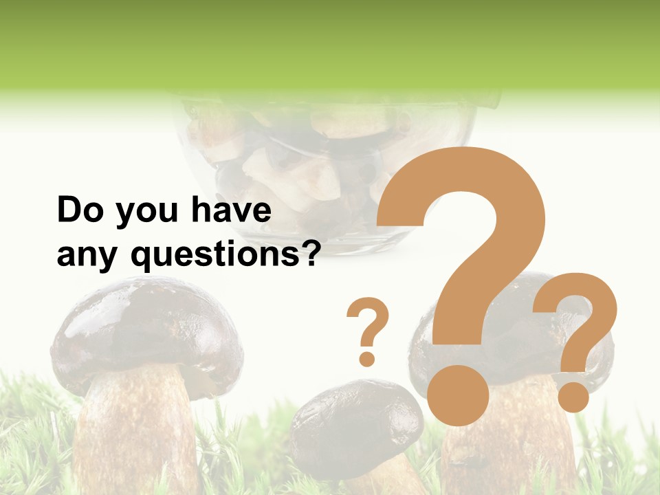 White Cap Dish PowerPoint Template