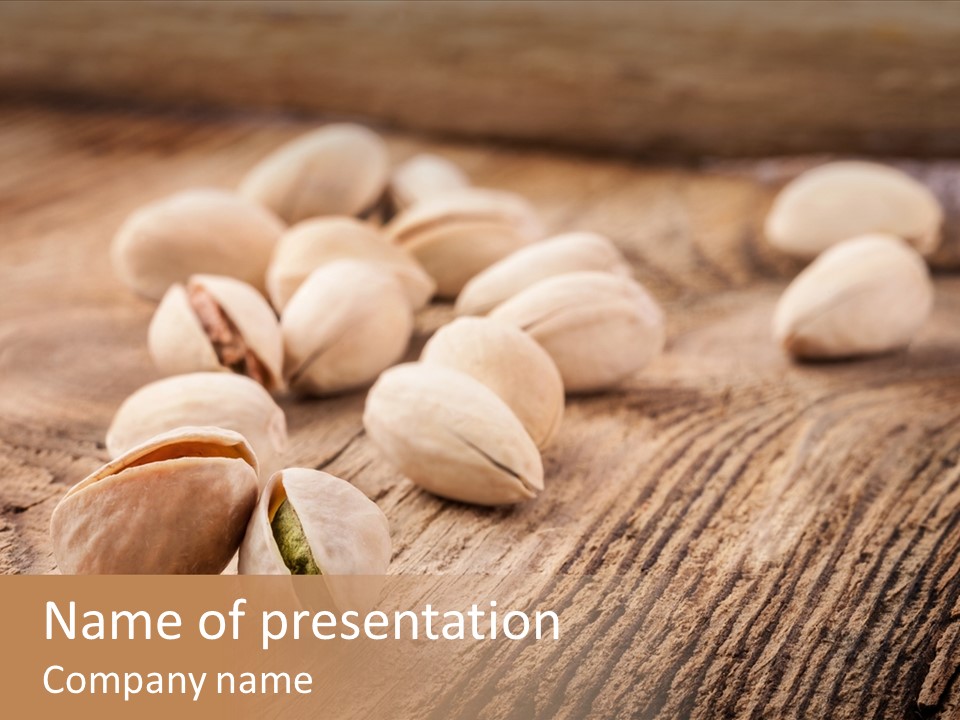 Hardwood Nutty Drawer PowerPoint Template