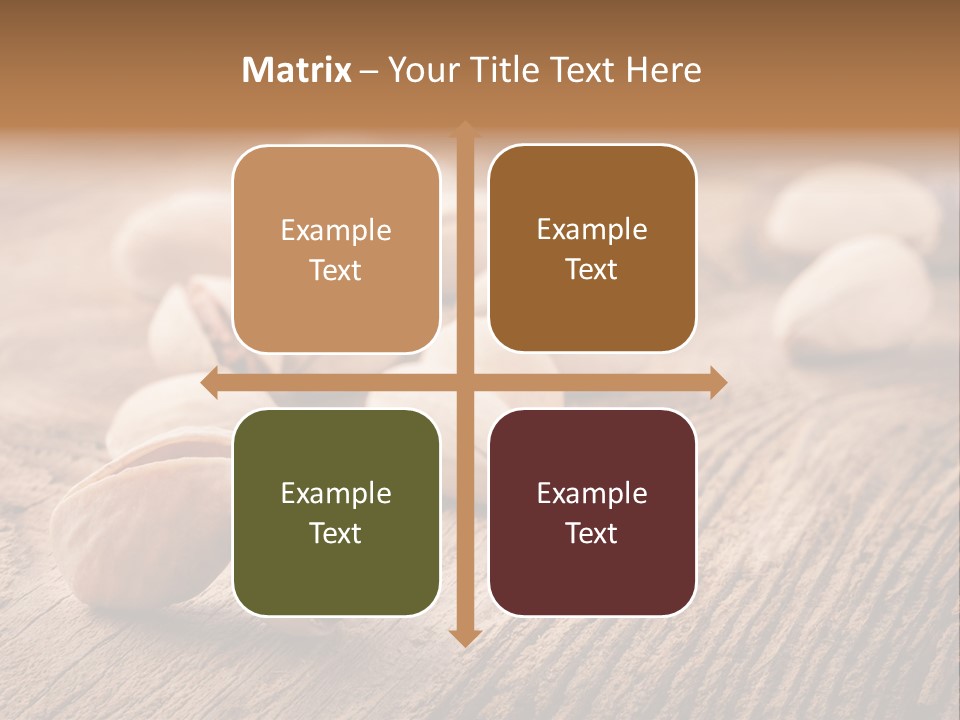 Hardwood Nutty Drawer PowerPoint Template