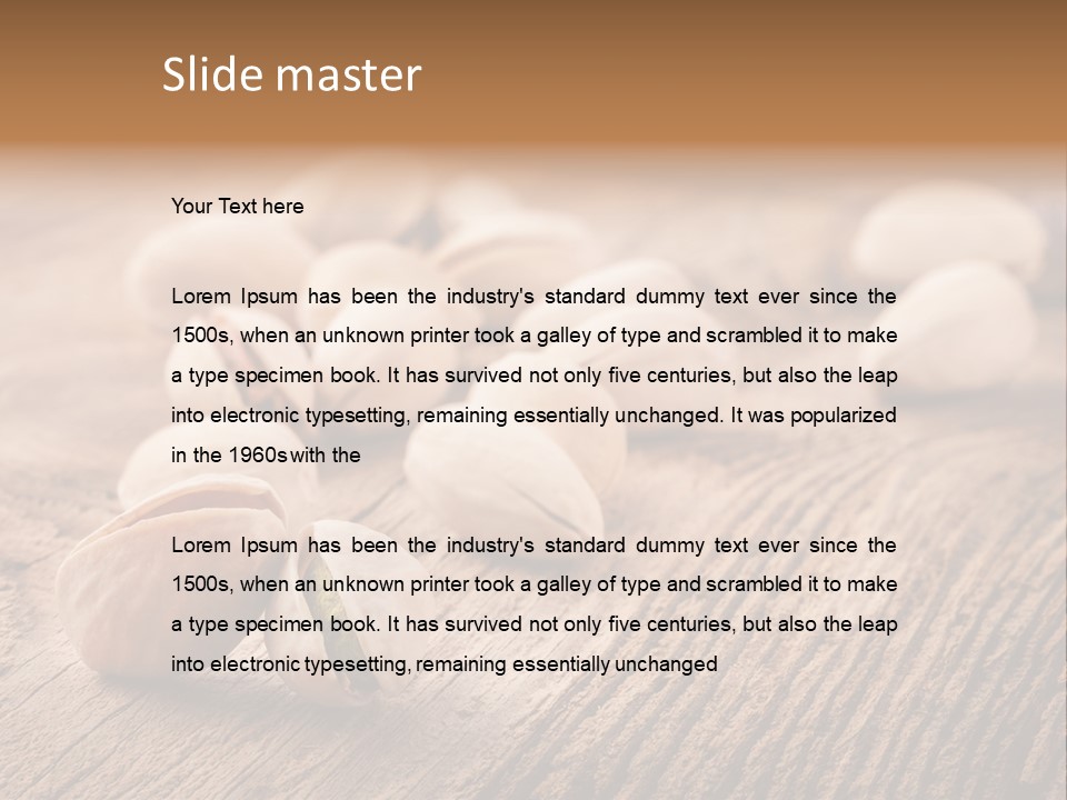 Hardwood Nutty Drawer PowerPoint Template