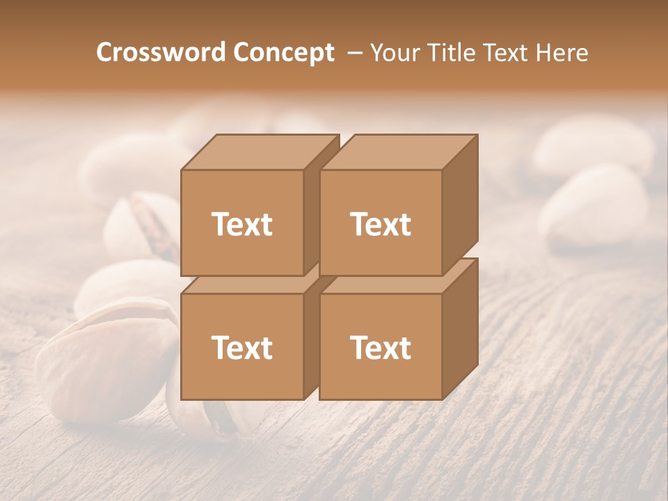 Hardwood Nutty Drawer PowerPoint Template
